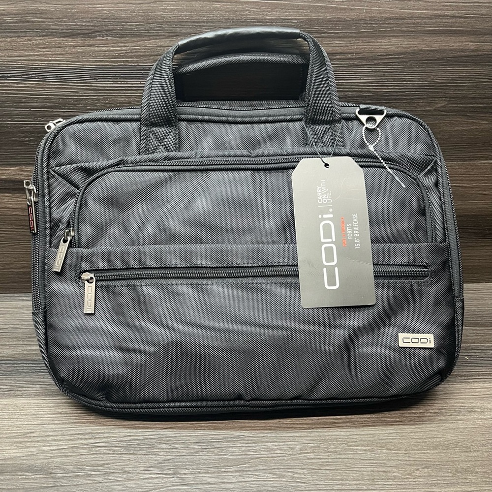 CODi Black Laptop Bag w/ USB Charging Port